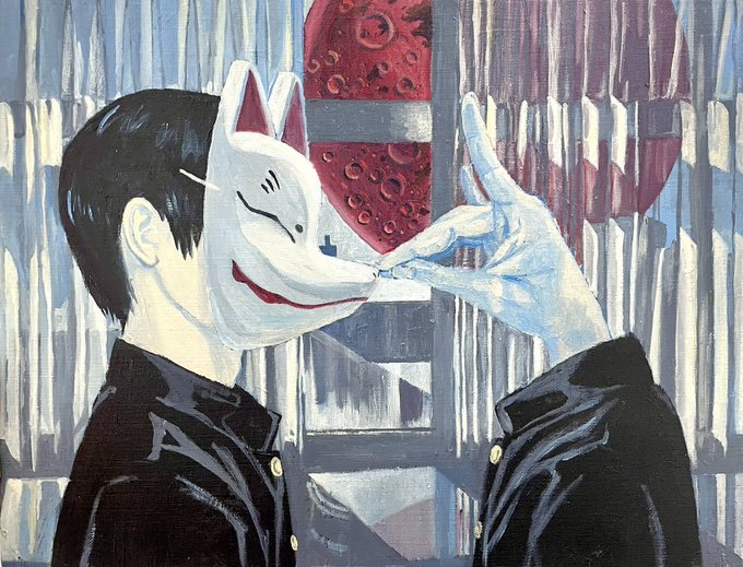 「black hair fox shadow puppet」 illustration images(Latest)