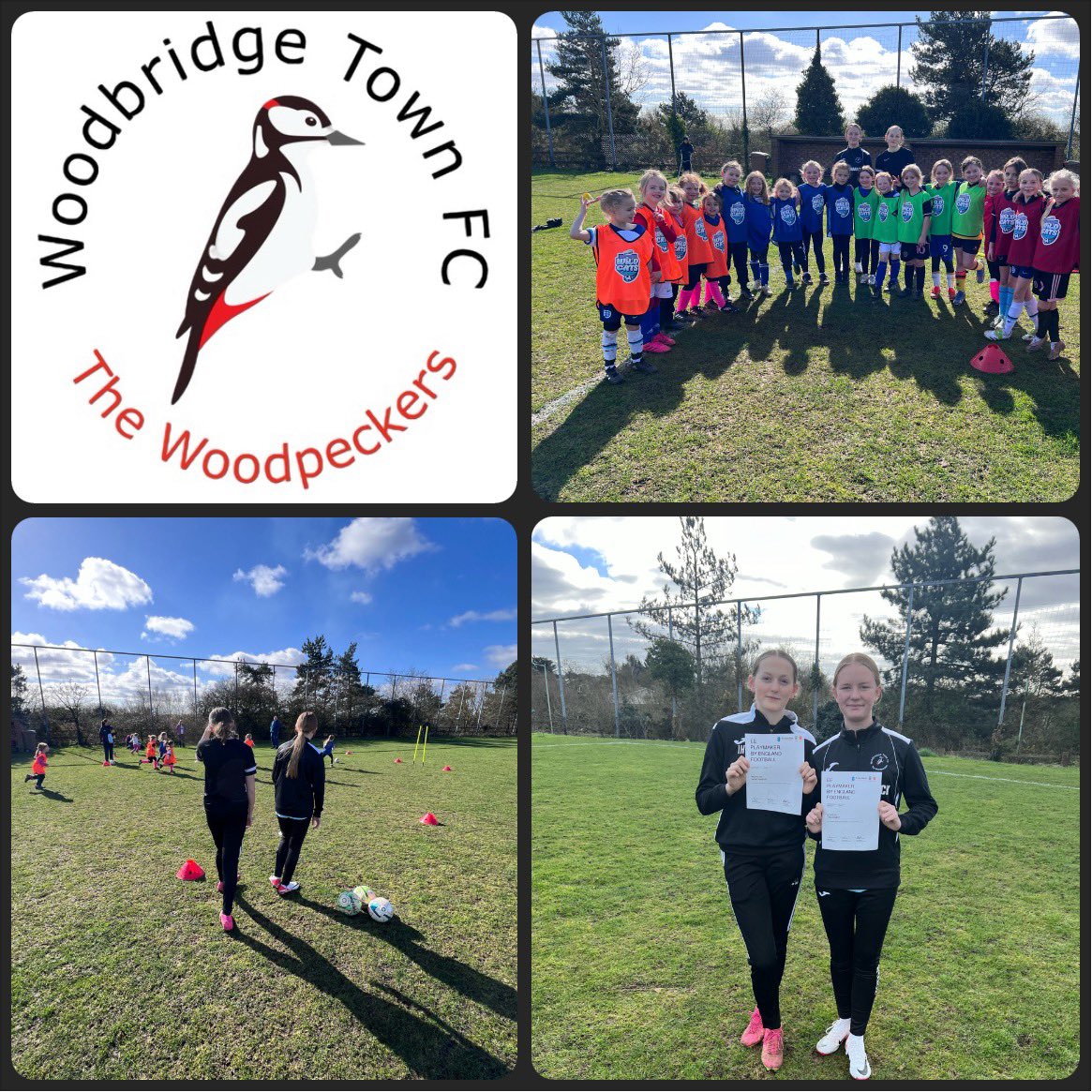 A massive well done to Iona & Tilly, who have started their coaching journey and successfully passed the FA Playmaker coaching award.

They’re an absolute credit to the club and often give up their Saturday mornings to help coach our FA Wildcats sessions.

Well done girls:-)🖤🤍