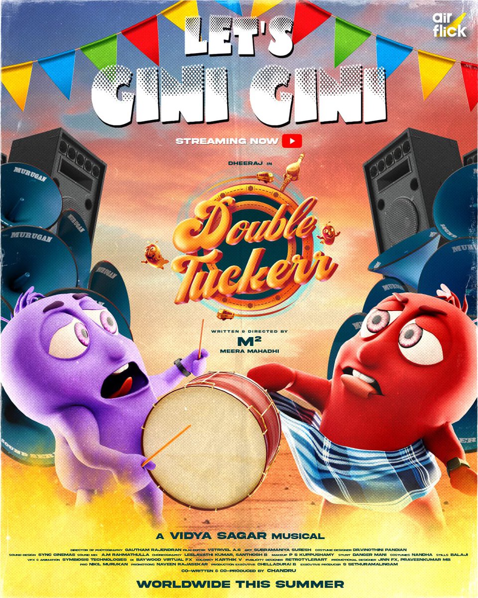 Happy to Launch #GiniGini - A Vibe material from #DoubleTuckerr . Congratss @Dheeraj747 & Team 👉youtu.be/AkuOiBTpZ6g?si… @VIDYASAGARMUSIC @meeramahadhi @smruthi_venkat @krchandru @airflickoff @iamyashikaanand @kaaliactor #Munishkanth #SunilReddy #ShaRa #Kovaisarala…