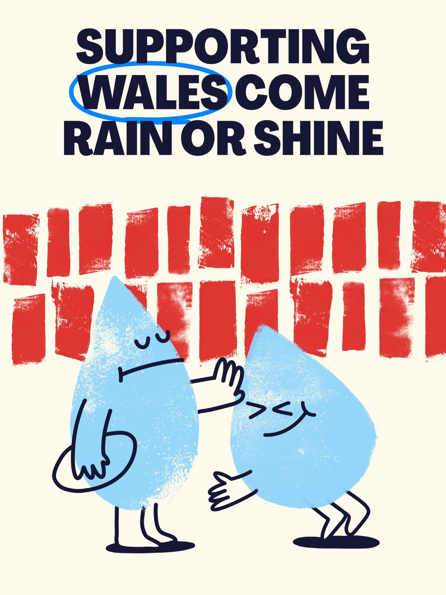 C’mon Cymru 🏴󠁧󠁢󠁷󠁬󠁳󠁿 We’re behind you! Fuelled by a Natural Drop Of Wales 💧 #WALvITA #HWFN