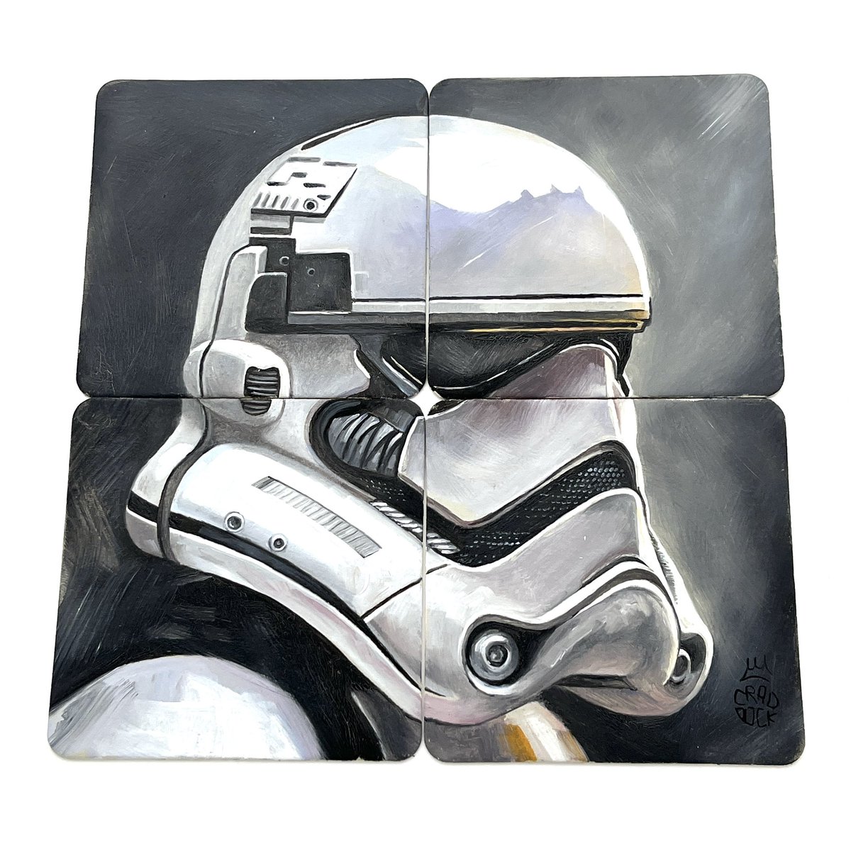 The Force is Strong with @MrJodyCraddock Massive thanks to Jody for blasting into our “Beermats for Balls” project with a stormtrooper set of beermat art that’s out of this galaxy! These Beermats will be up for auction in April as part of the @beermatsforballs project.