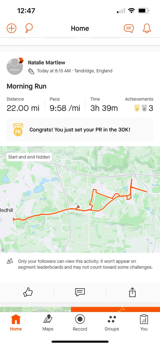 natmartlew's tweet photo. Last long training run done! #MND https://t.co/2DDsc16nnK