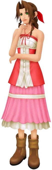 Lmao why did they design Aerith in KH2 to have the same outfit as her Before Crisis look? That's so weird  