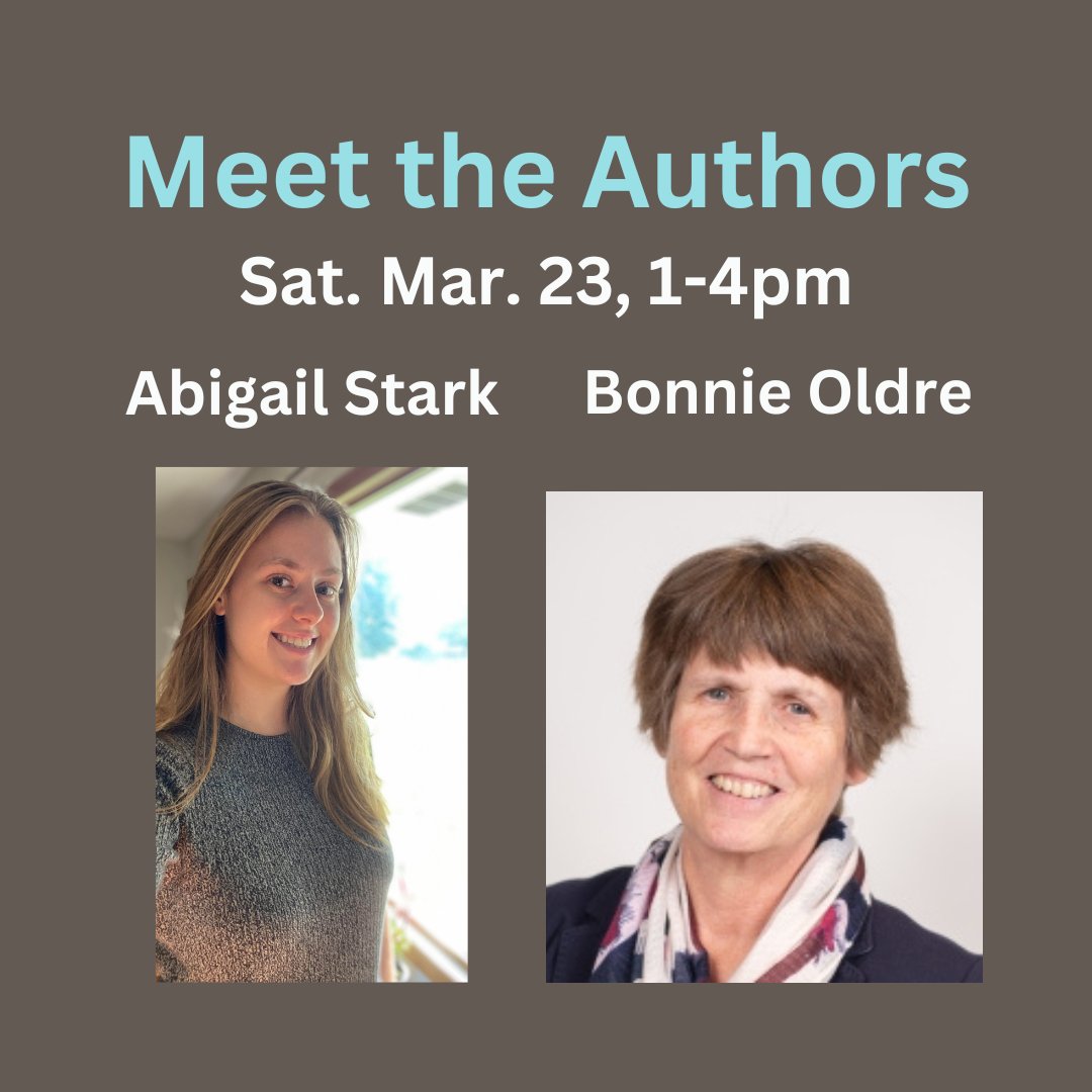 Saturday March 23 from 1-4pm, meet authors Abigail Stark and Bonnie Oldre. They will have books for sale and signing. Abigail has a new Young Adult Novel and Bonnie has some cozy mysteries and a new historical fiction novel.

#downtownmenomonie #menomoniewi