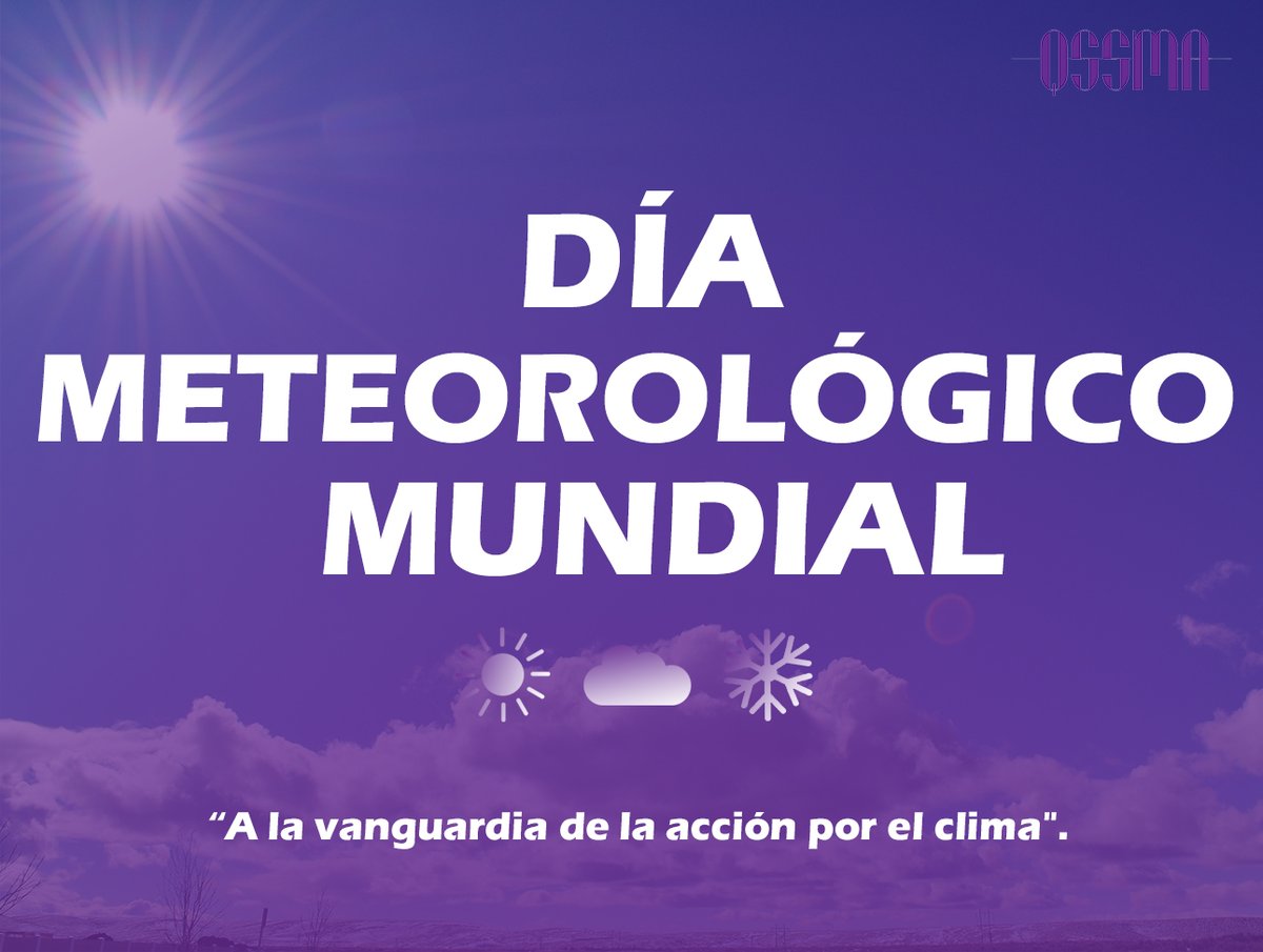 qssmai's tweet photo. Desde QSSMA, os deseamos a todos un feliz #DíaMeteorológicoMundial 🌍☀️⛈️
El tema del 2024 es "A la vanguardia de la acción por el clima". https://t.co/pv6NK94YtH
