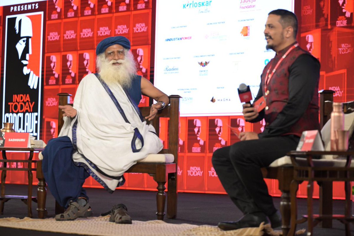 SadhguruJV's tweet photo. It doesn’t matter how much we progress in terms of economy and industry, if the soil collapses, Life will collapse. The minimum organic content necessary to call soil as ‘soil’ is 3%, but Bharat’s soil is at 0.6%. This is very dangerous for the Nation and the world. Raising soil organic content is the most urgent need in order to #SaveSoil and to prevent climatic, social and economic catastrophes from unfolding. -Sg @IndiaToday #IndiaTodayConclave24
