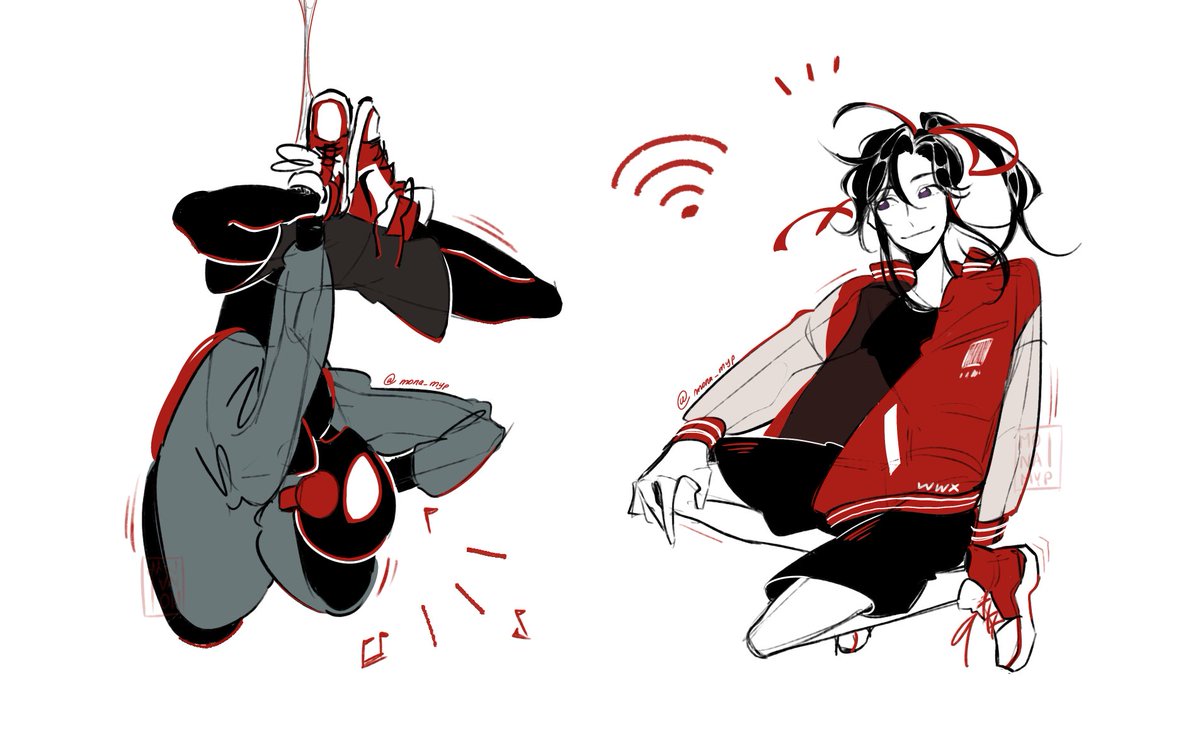 WeiYing and Miles Morales #WeiWuxian #MilesMorales #MDZS #SpiderManAcrossTheSpiderVerse