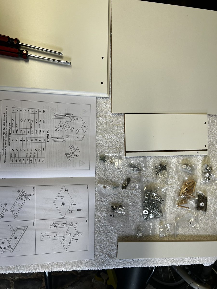 SCutlerIFA's tweet image. Can’t believe my darling wife has bought another #flatpacked something or other for me to build on my day off! #FFS