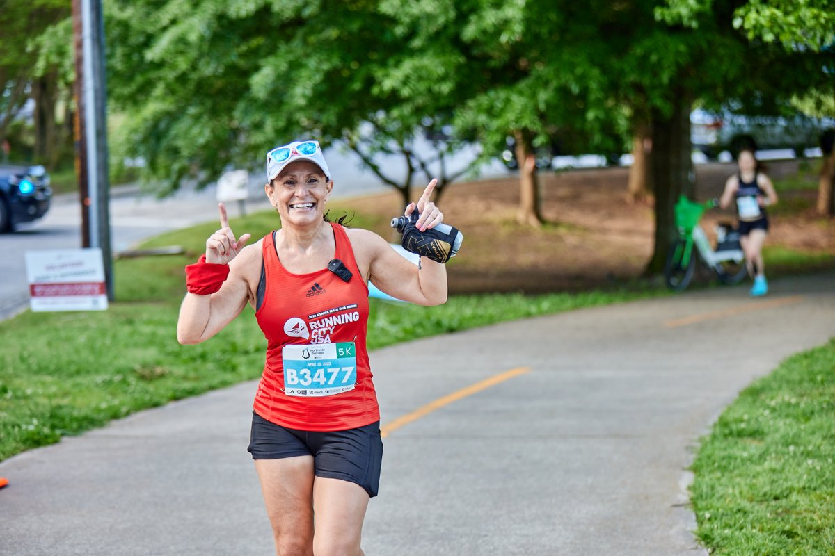 ATLtrackclub's tweet photo. That feeling when you get to run in warm weather again 🥰☀️ 

The Northside BeltLine 3K - 5K on April 20 is the perfect race for celebrating springtime, running and community, so come out and join us! Register at https://t.co/buSCiVGXhY https://t.co/7OhCAGtbpN