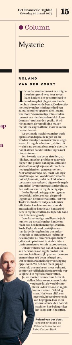 Westrik's tweet image. Vergelijking en overeenkomsten met #toeslagenaffaire. 
Over #systemen en #cultuur gesproken. @RRRvanderVorst