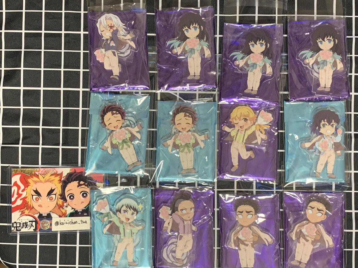 kairichan_tra's tweet photo. 【交換譲渡】ufotable cafe マチアソビ　鬼滅の刃 ホワイトデーイベント 2024 アクスタ
譲:☆無一郎 ☆炭治郎 ☆宇髄 愈史郎 伊之助 善逸 ◯悲鳴嶼
求:定価+送料か
煉獄・辰年炭治郎
初回プロカ必読
郵送or名古屋手渡し
☆交換優先
☆譲渡は無印◯同数
不快でなければ煉獄2:1OKです
検索からもお気軽に https://t.co/uqmbObrcuC