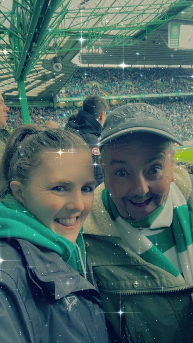 Nice wee 3-1 win for the Hoops for our 1st match back at Paradise since trophy day last May 💚🤍🍀🤍💚. Real winner was me though getting to see my Dad back in his happy place after so long 🥰💚🤍🍀🤍💚🥰. #CELSTJ | #cinchPrem | #COYBIG #Celtic #football #love <3