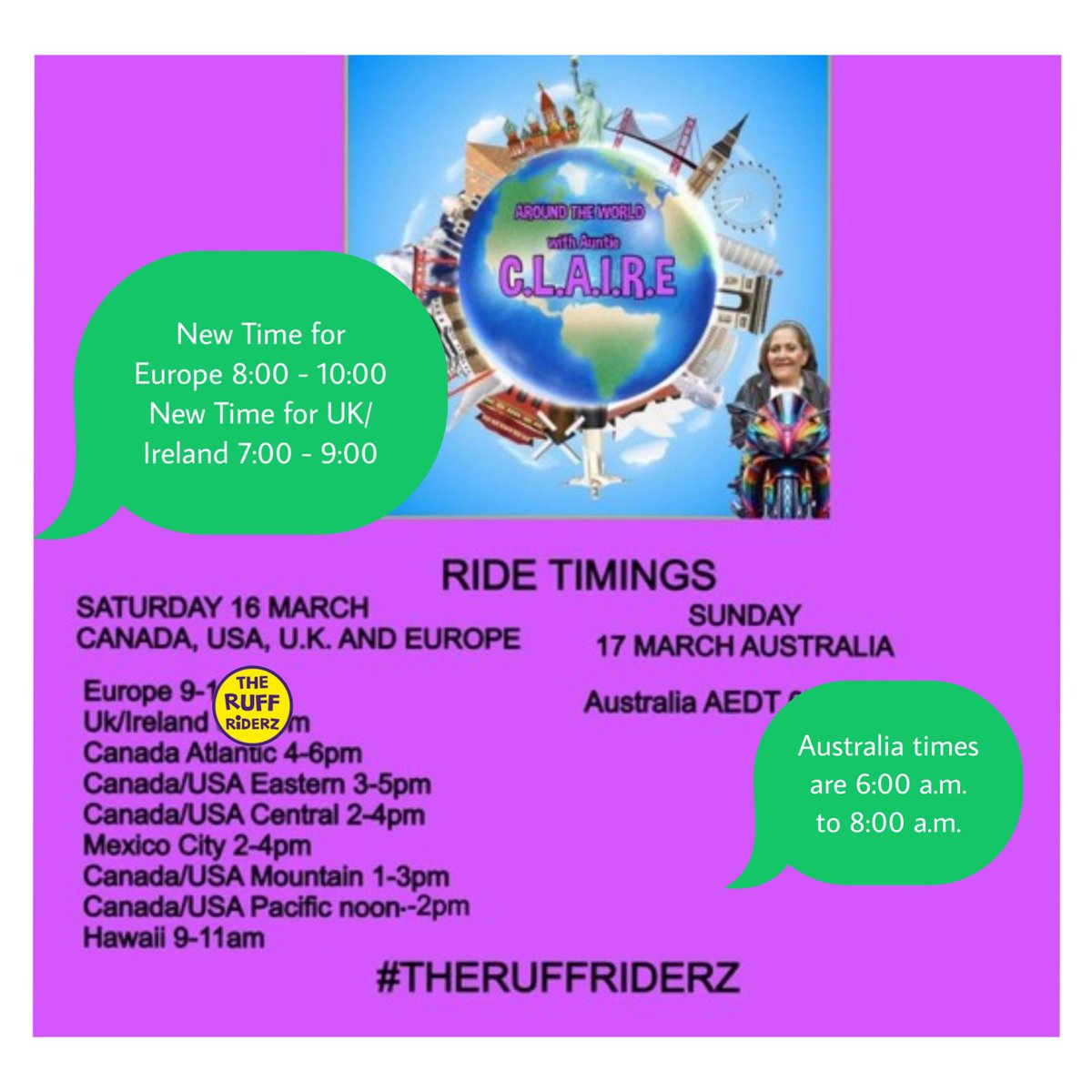 We start in 30 minutes!! #theruffriderz