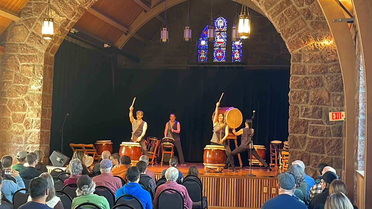 SteveCallaway2's tweet photo. Kicking off the day long celebration of 20th anniversary of Glenn and Viola Cultural Arts Center with @portlandtaiko @Hillsboroparks @CityofHillsboro https://t.co/ATMCeyBlBe