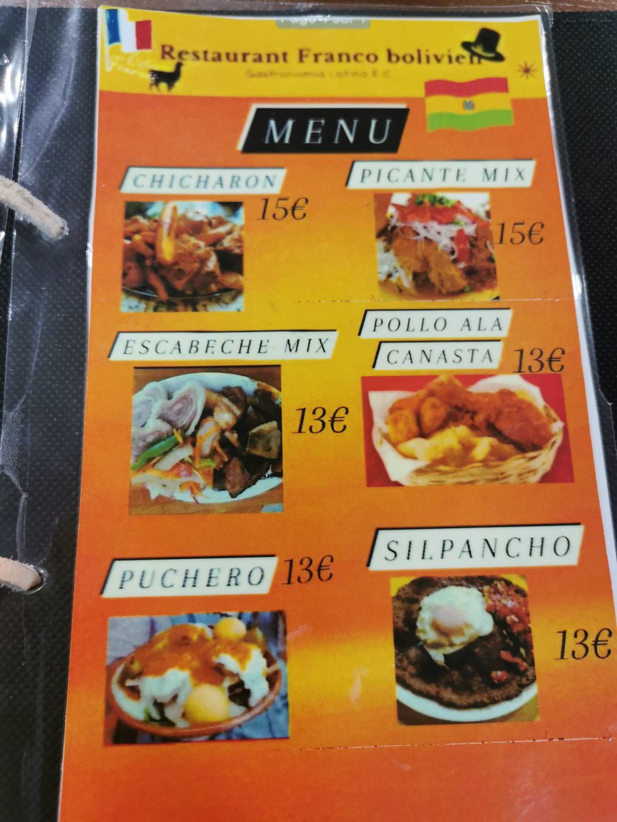 Badalssim's tweet photo. Le vrai bonheur quand t'es banlieusarde et qu'au mieux pour manger dehors tu as un traiteur chinois et un kebab vite faits, tu tombes sur un plan inattendu comme ce PMU qui propose des plats boliviens le week-end #FoodPop https://t.co/lBfggL1IWR
