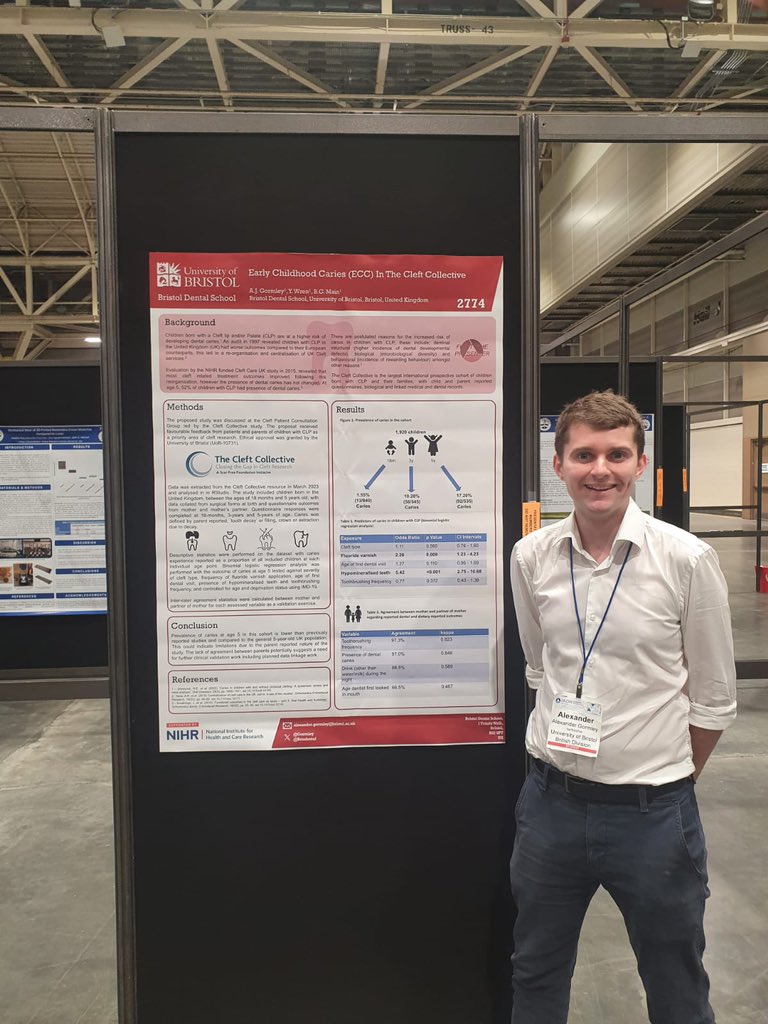 Had a great few days at #IADR2024, and good to present work from @NIHRresearch fellowship on caries in the @CleftCollective with @Brisdental