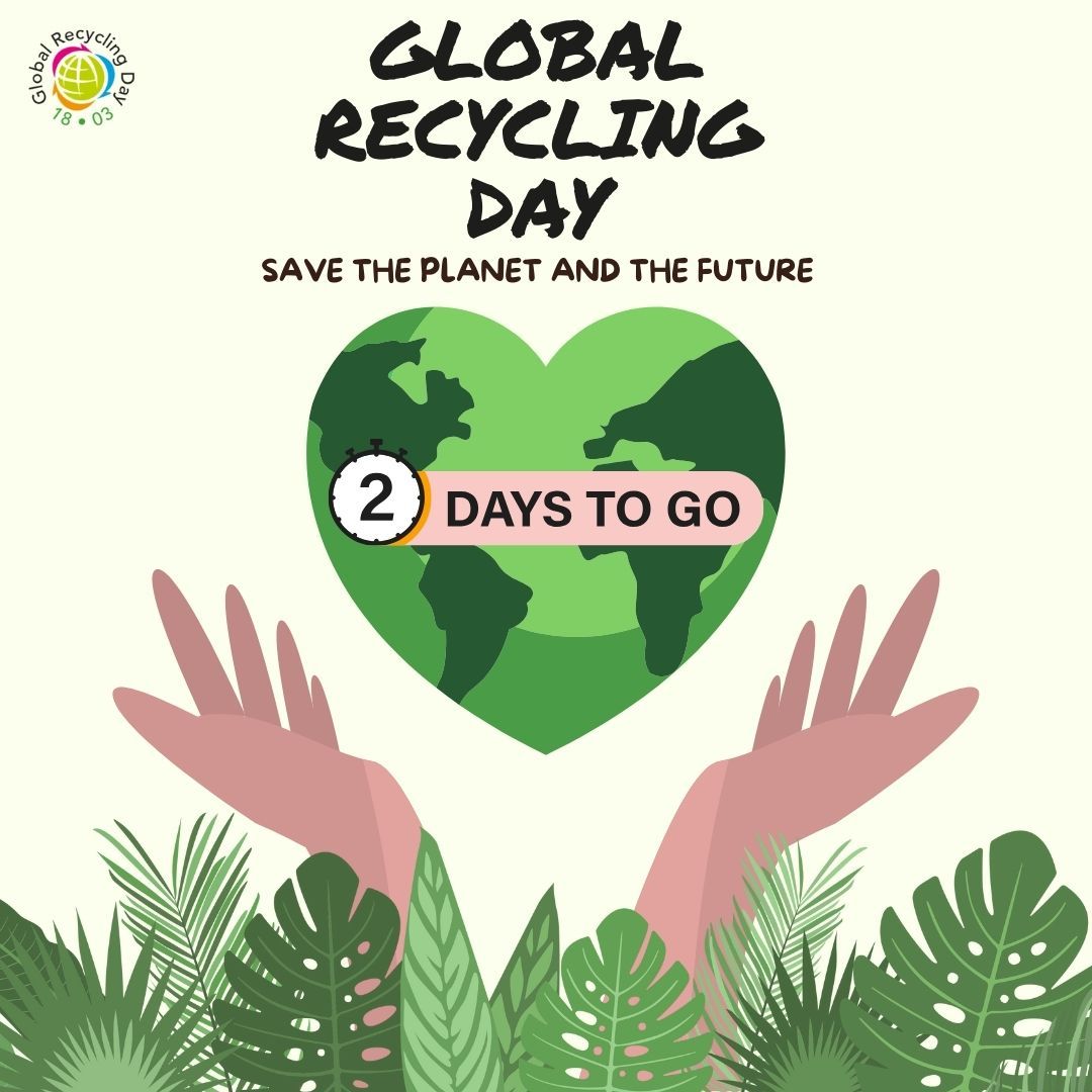 #2Days to go to #GlobalRecyclingDay. Thanks for sharing your stories of how you will be celebrating on the 18th.