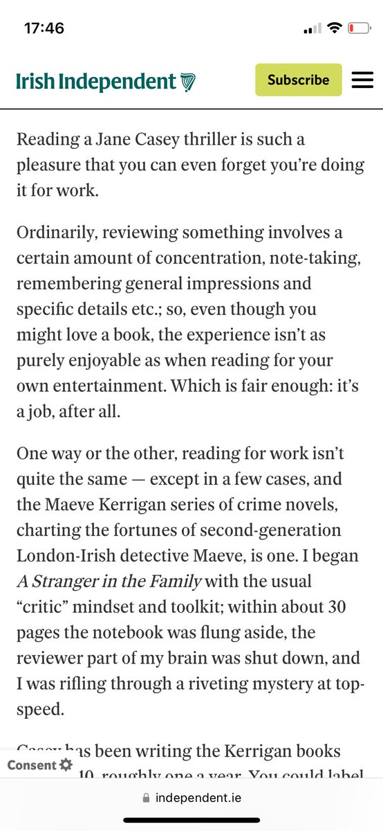 Jane Casey tweet media