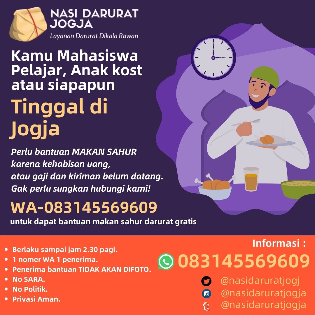 Nasi Darurat Jogja tweet media
