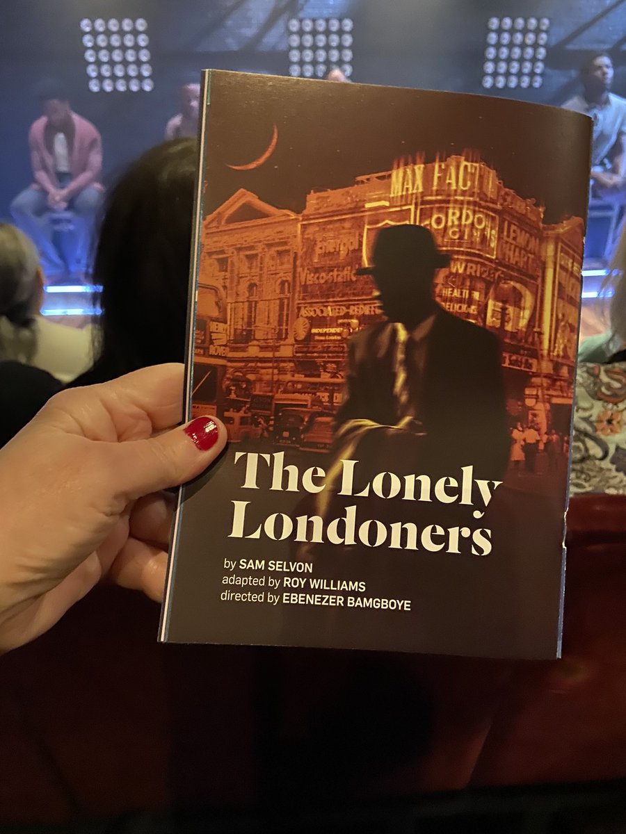 Loved the style of #TheLonelyLondoners @JSTheatre an inside look at working-class London in the 1950s. The Empire Windrush puts a voice to people we rarely hear about. Quick wit funny & also sad. Lonely but not alone. Amazing mesmerising cast!