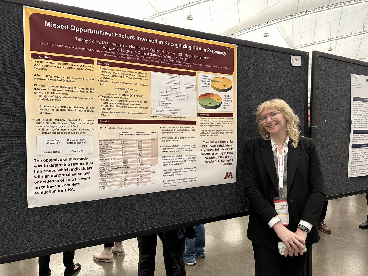 Sarah Wernimont (@sawernimont) on Twitter photo So happy to see <a href="/umnmedschool/">UMN Medical School</a> MFM fellow Tiffany Corlin share her work at her first #SRI2024 So happy to see <a href="/umnmedschool/">UMN Medical School</a> MFM fellow Tiffany Corlin share her work at her first #SRI2024