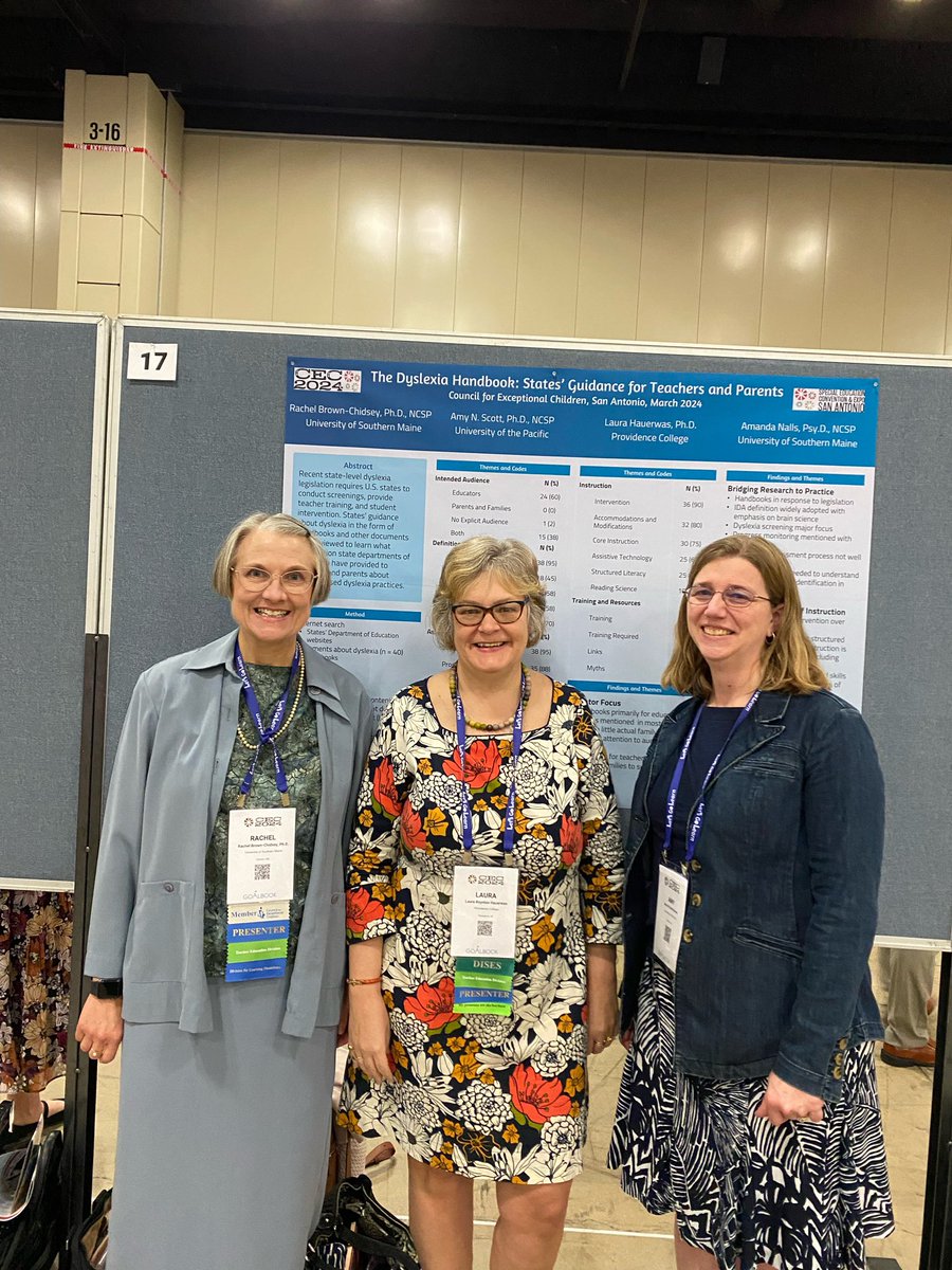 #CEC2024 Great to connect in person — value the time we have found to work together for more than 10 years
—analysis of dyslexia guidance, article coming out in LDRP soon #pcsesw