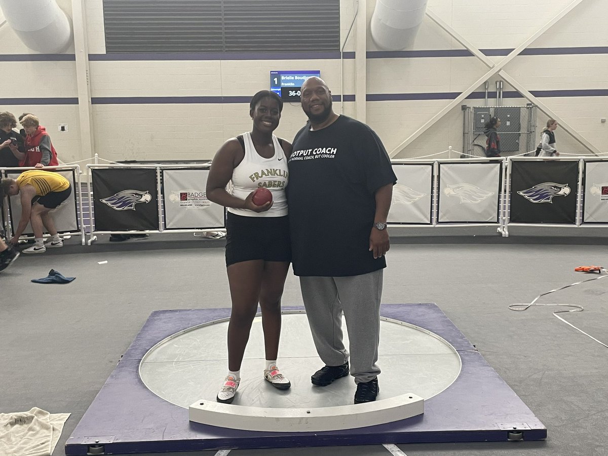 Congrats to MTC athlete Brielle Boudjou on WINNING the Nelson Daniels Large Schools Shot Put competition‼️ The Franklin Junior threw 3️⃣8️⃣’ 0️⃣4️⃣” #muktcfires #everydaybetter