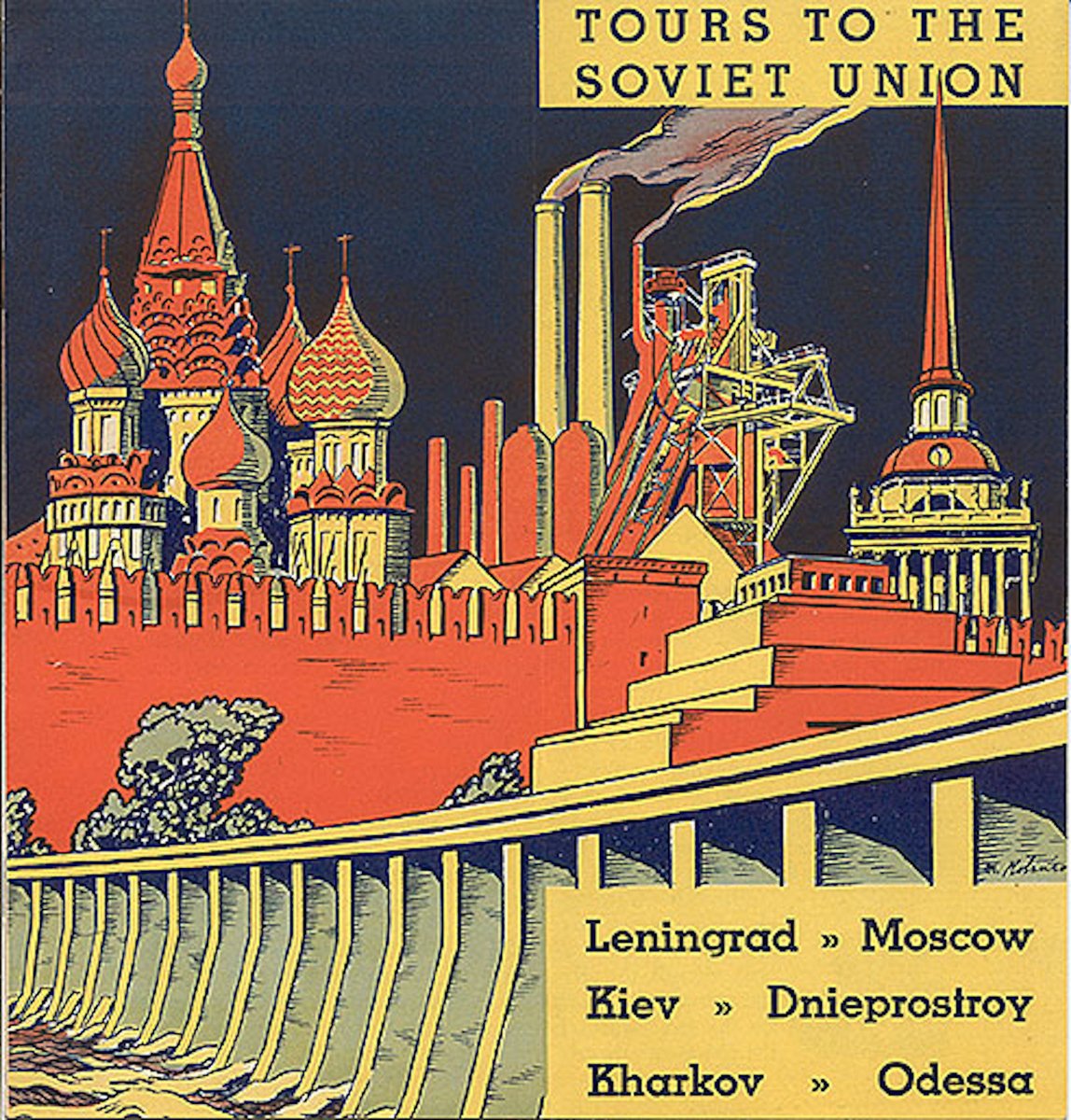 Soviet travel poster, 1930s.