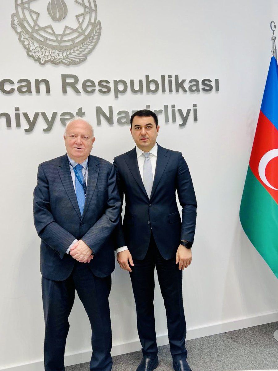I was pleased to meet H.E. Mr. Karimli Adil Gabil Oglu, Minister of Culture of Azerbaijan. We discussed the ongoing preparations for the 6th World Forum for Intercultural Dialogue in #Baku under the title “Dialogue for Peace & Global Security: Cooperation & Interconnectivity”.