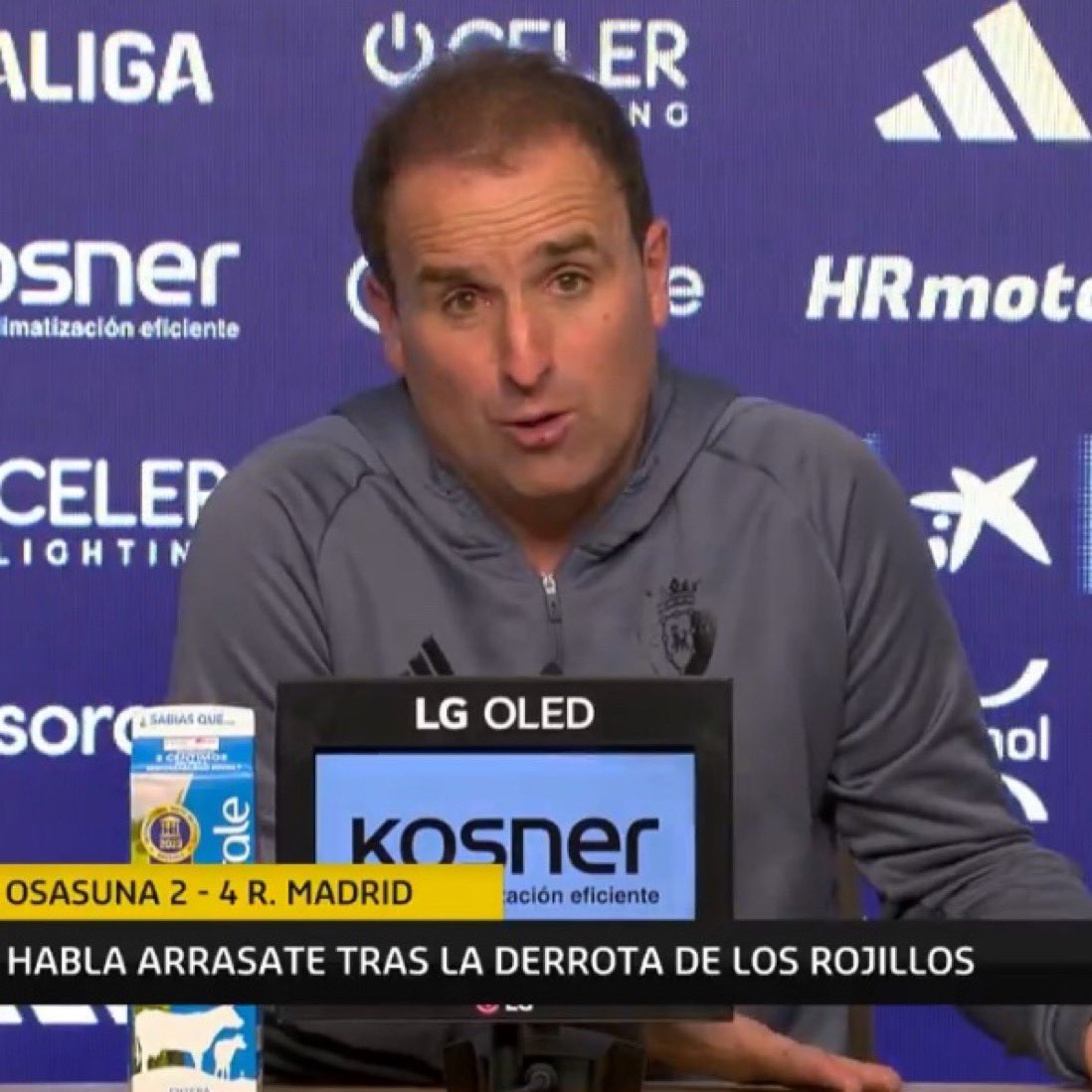 🗣️ ARRÁSATE, técnico de Osasuna: 🚨 “Hay ruido sobre Viní Jr porque vosotros , (los periodistas) siempre hacéis preguntas. Nos centramos en el gran jugador que es. Hoy no pudimos detenerlo. Si hay ruido, seguro que no es por la gente que le gusta el fútbol”. HONOR.