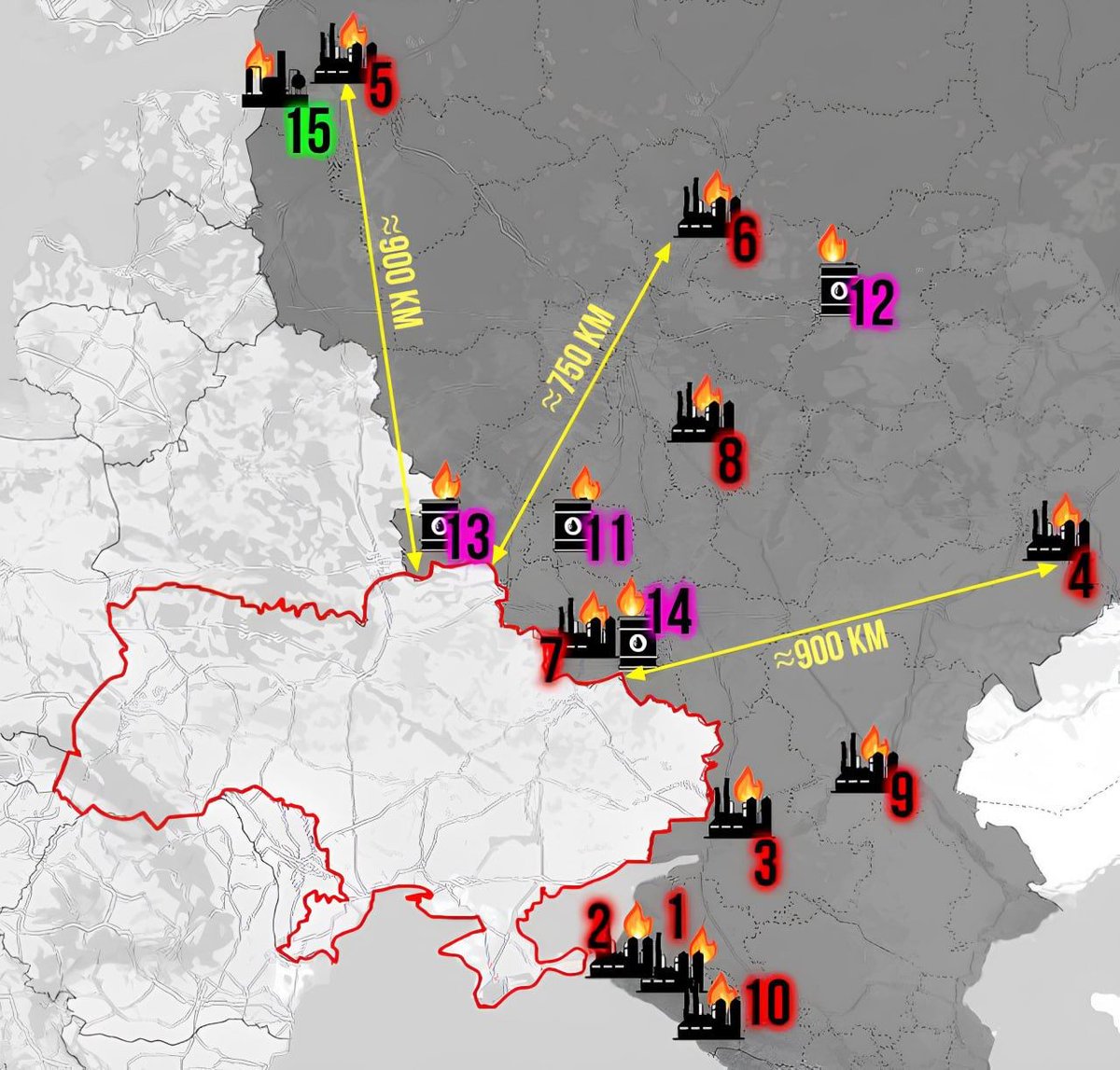 Ukraina 🇺🇦er i ferd med å få overtaket over Russland🇷🇺.
De har endret strategi og tatt i bruk nyutviklede droner som kan nå mål mange hundre kilometer inne i Russland. Utrolig presise angrep mål som er viktig for russernes evne til å føre krigen i Ukraina.
En dronekrig-tråd 🧵