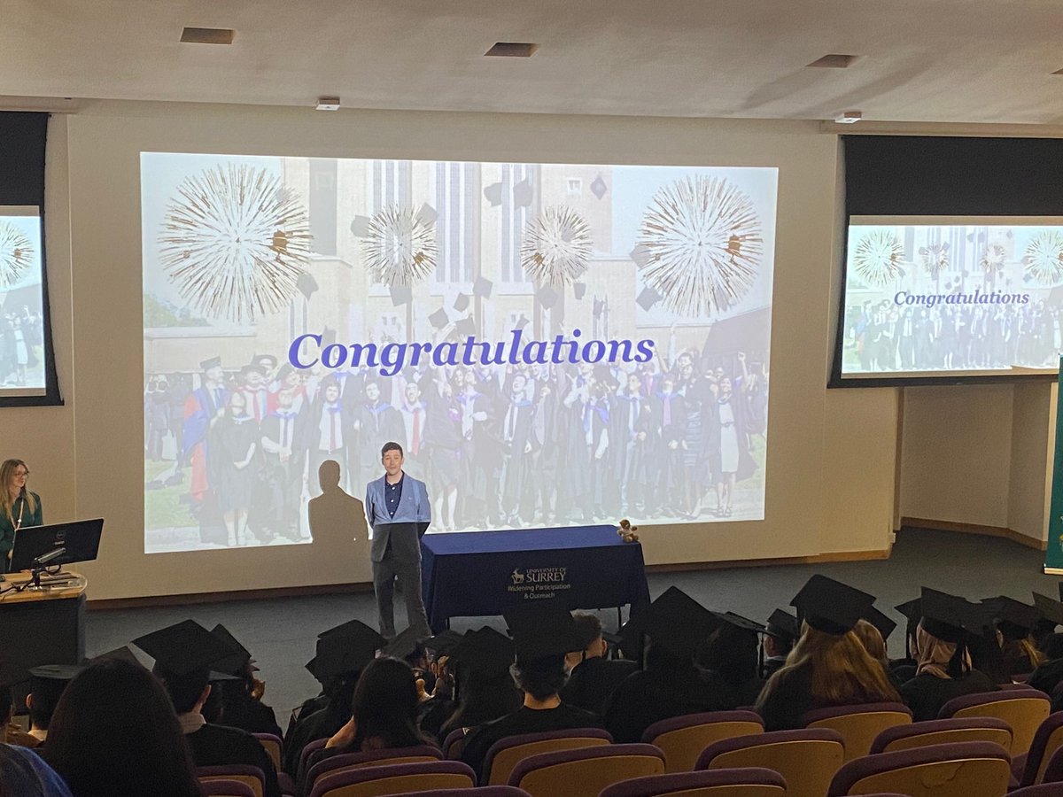 Very proud of some of our fantastic Year 10s who completed ‘Realise Your Potential’ today! After attending a variety of subject tasters and revision masterclasses, today they celebrated with a formal graduation on campus! Huge achievement, well done all!  👏 🎓🦌 <a href="/SurreyOutreach/">Surrey WP & Outreach</a>