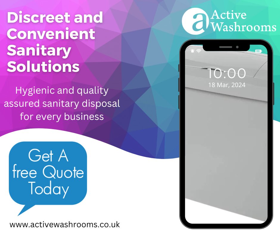 Discover our cost effective sanitary disposal services! ▶️activewashrooms.co.uk/type/feminine-… or call us today for a no obligation quotation 📲0845 475 2358 #sanitarydisposal #sanitarysolutions #hygienic #costeffective #washroom #leadingtheway #activewashrooms