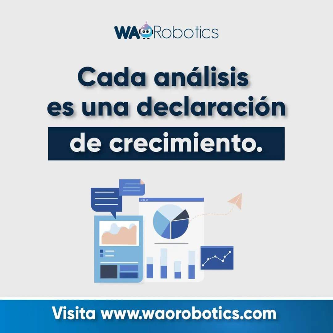 WAORobotics's tweet photo. ✅️ Es sumamente importante el análisis de los datos de nuestro negocio y con la tecnología correcta se vuelve mucho mejor. 
#negociosfamiliares #tiendaenlinea 
 #negociosdigitales  #emprendedoresenMéxico #emprendedorasexitosas #emprendedoreslatinas #emprendimientodigital https://t.co/O5wPk4S0Db