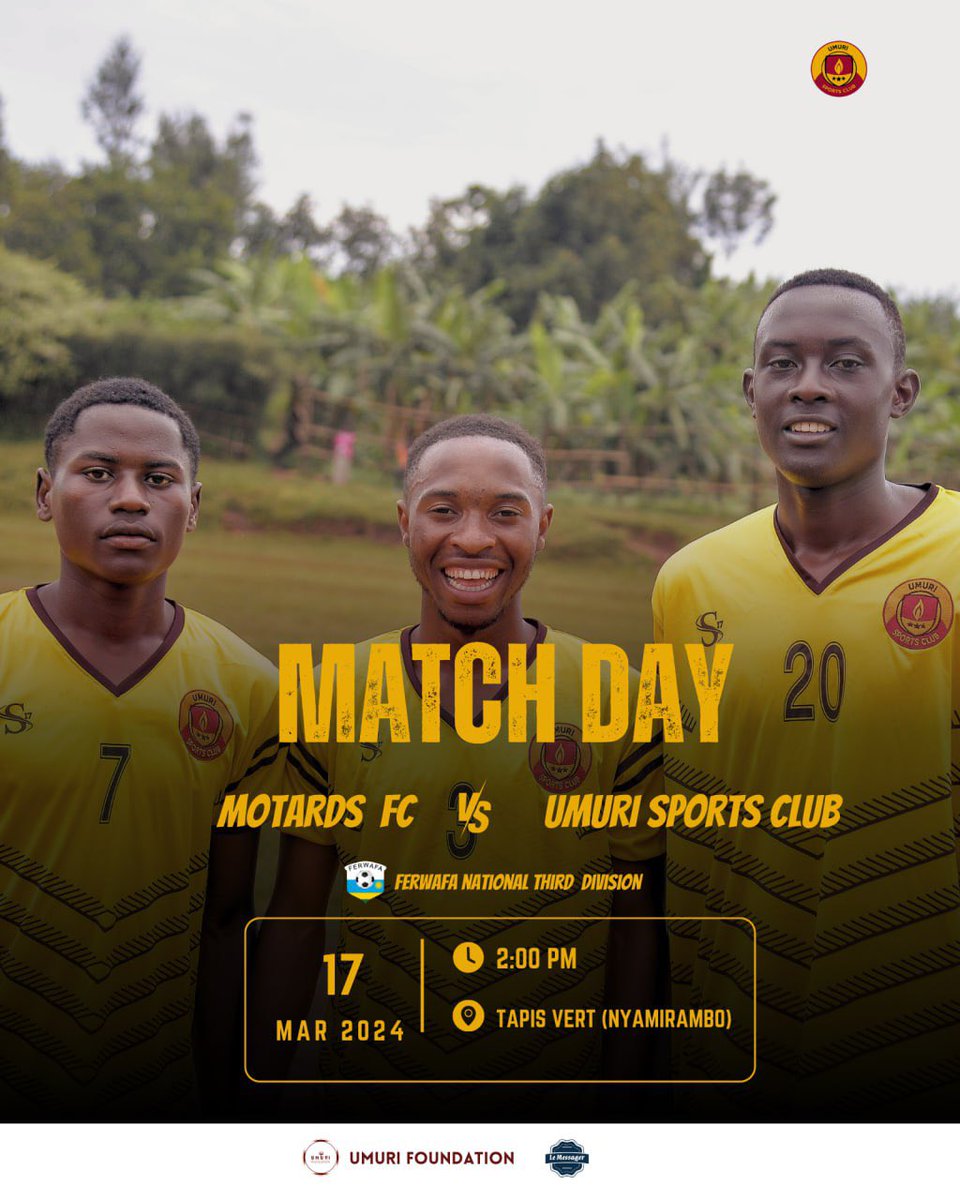 Last game of the first leg awaits! Umuri Sports Club is ready to leave it all on the field this Sunday. Let's make it count and set the stage for an even stronger second leg! ⚽️💥 #UmuriSportsClub #UmuriAcademy #everyChildDeservesAChance