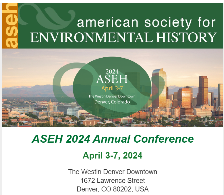 REGISTER FOR VIRTUAL AND IN-PERSON @ASEH_org CONFERENCE 2024 Virtual: aseh.org/event-5528137 In-Person: aseh.org/event-5403871 #envhist #ASEH2024