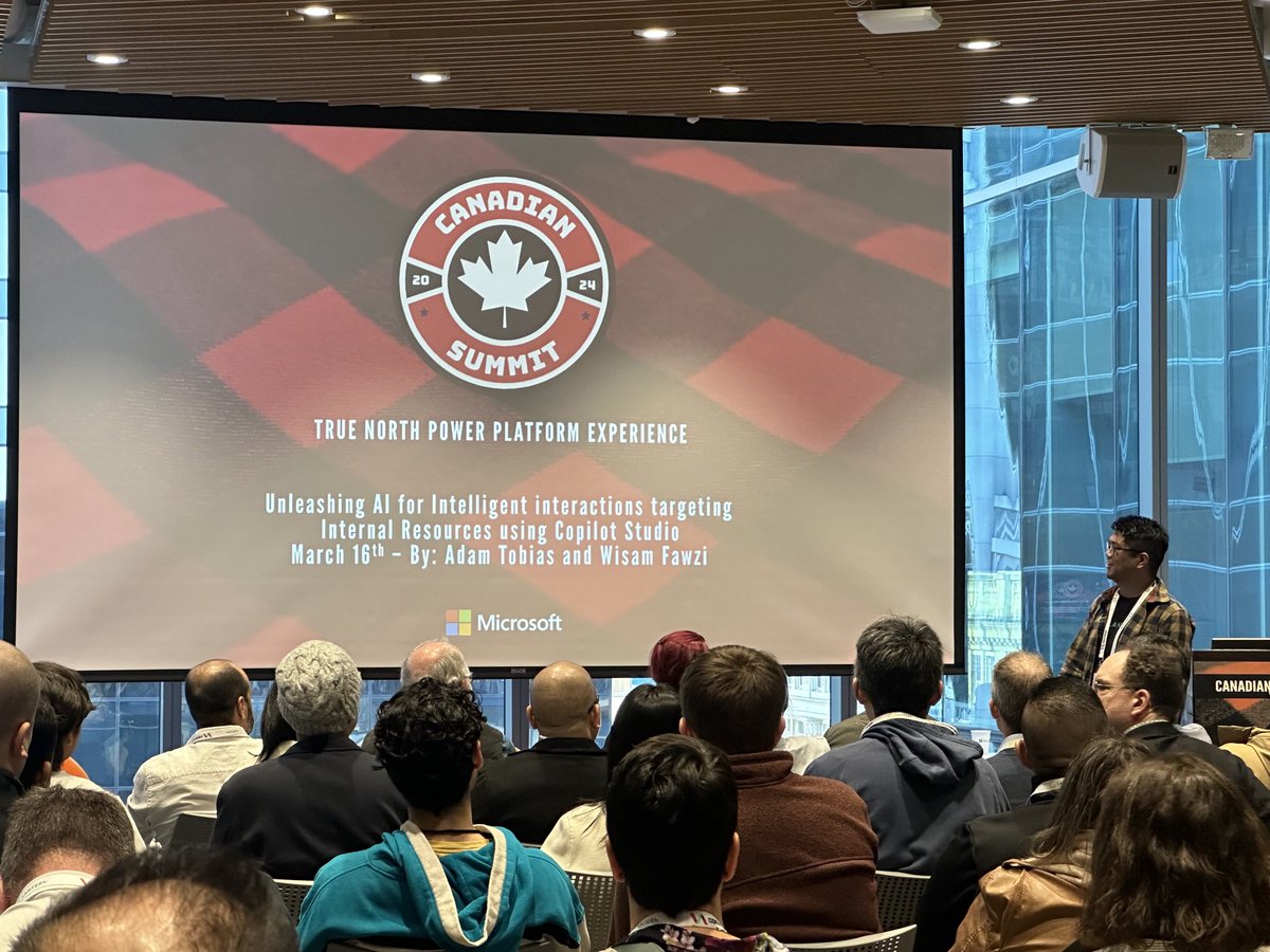 AINamedThisShow's tweet image. Interesting session: “Unleashing #AI for Intelligent interactions targeting Internal Resources using #CopilotStudio” by Adam Tobias &amp;amp; Wisam Fawzi at #CPPS24