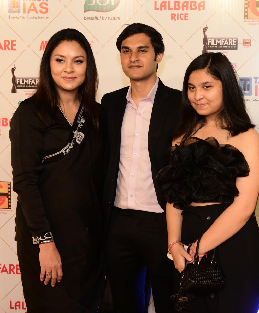 We three at the Flim fare awards first time held in ghy 2024