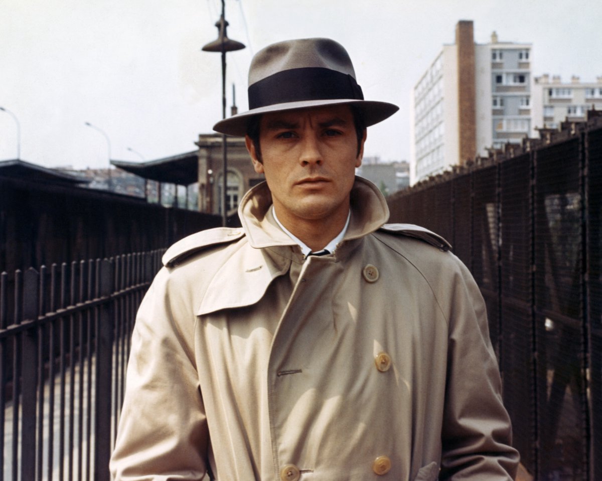 Alain Delon was Jean-Pierre Melville's only choice to portray the role of hitman Jef Costello in LE SAMOURAI ('67). He wrote the screenplay with him in mind. See it tonight at midnight ET on #NoirAlley hosted by Eddie Muller.