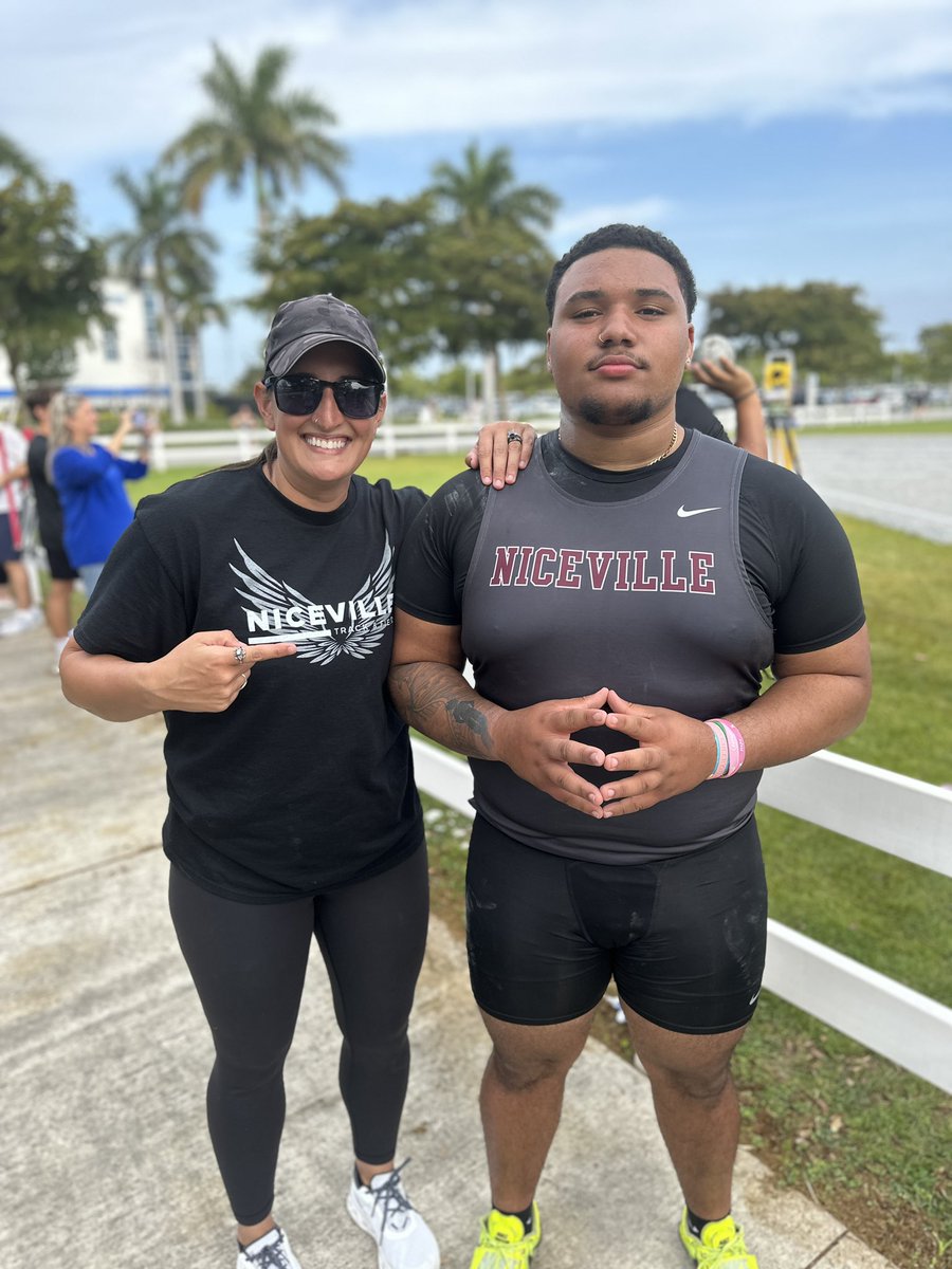 Nunu Krider with a huge pr throw of 50’3 in shot put at the IMG Spring Break Invitational. <a href="/todd_brigman/">Todd Brigman</a> <a href="/CoachWebb1337/">Coach Emily Webb</a> <a href="/Jwlafollette/">Jamie LaFollette</a> <a href="/NicevilleEagles/">Niceville Eagle Athletics</a>