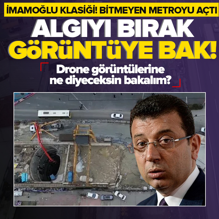 Algıyı bırak görüntüye bak! İmamoğlu'nun açılış töreni yaptığı Sancaktepe - Sultanbeyli Metro Hattının inşaatının bitmediği ortaya çıktı ahaber.im/9xdlgn_smt