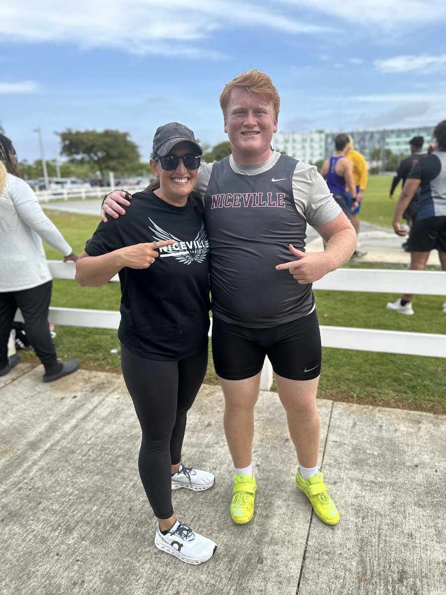 Landon campbell with a huge pr of 52’4” in shot put at the IMG Spring Break Invitational. <a href="/todd_brigman/">Todd Brigman</a> <a href="/CoachWebb1337/">Coach Emily Webb</a> <a href="/Jwlafollette/">Jamie LaFollette</a> <a href="/NicevilleEagles/">Niceville Eagle Athletics</a>