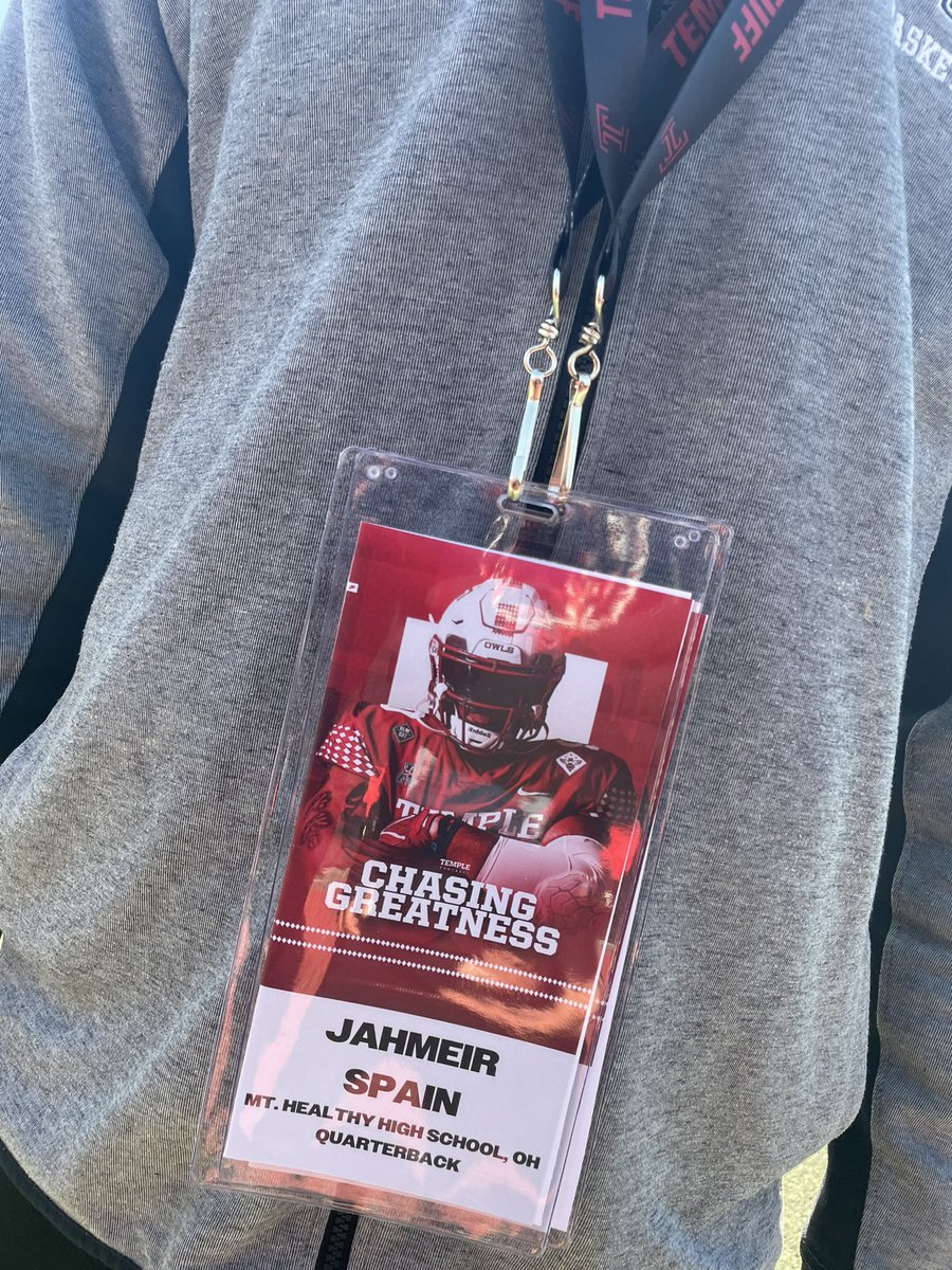 <a href="/Temple_FB/">Temple Football</a> 📍 #TempleTuff #Philly <a href="/CoachLangsdorf/">Danny Langsdorf</a> <a href="/CoachChrisWoods/">Chris Woods</a> @StanDraytonTU