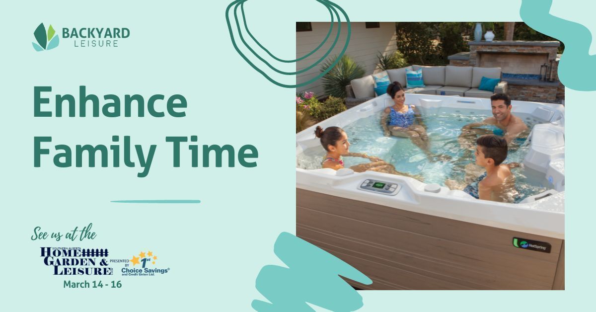 BackYLeisure's tweet photo. Today is the last day of the Home, Garden &amp; Leisure show! Make sure to visit and explore all the new spas for 2024. #homeandgardenshowlethbridge #backyardleisure https://t.co/MIcSQXhLuc