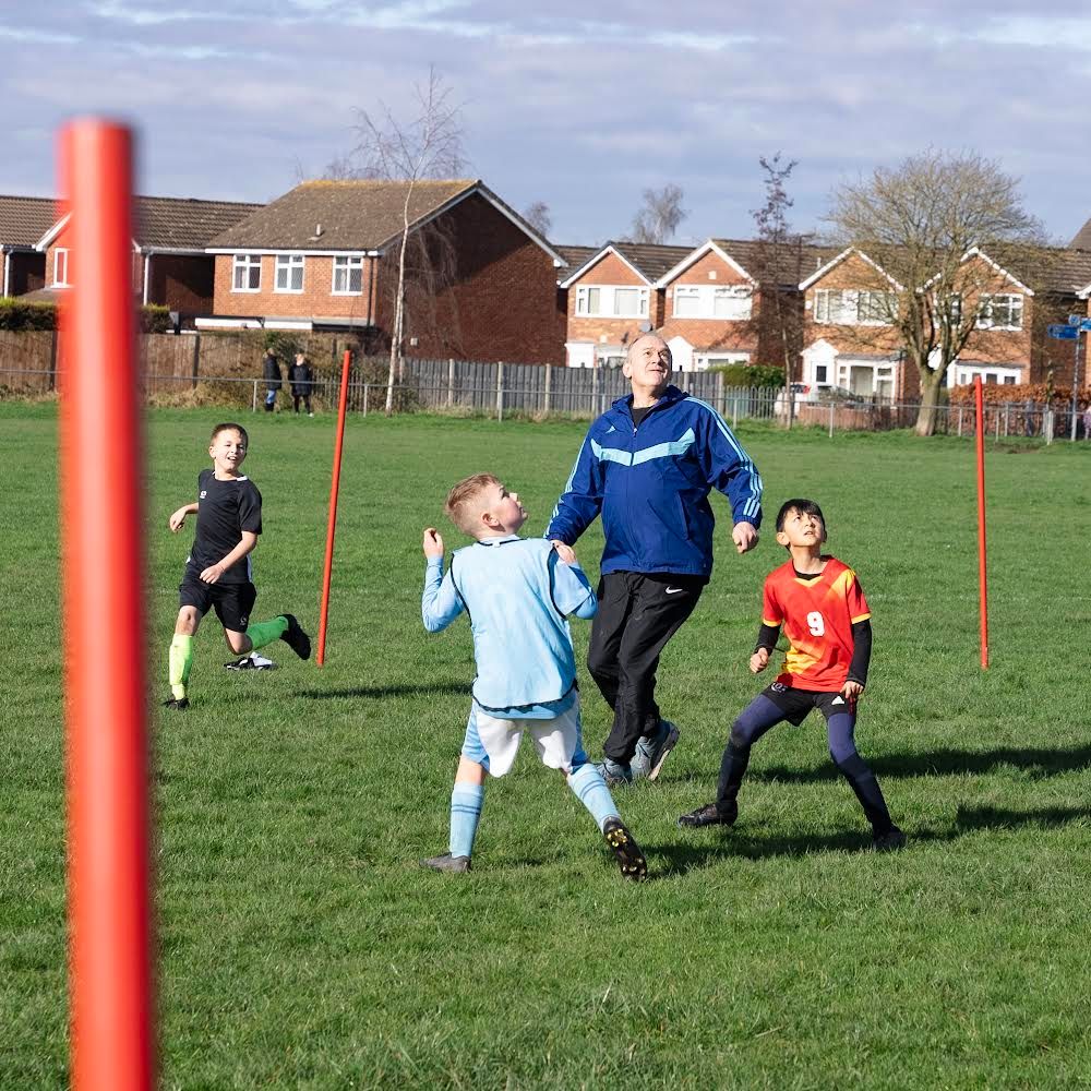 Kicking off the day with a morning match at Rawcliffe JFC. Let's just say, the kids gave me a run for my money. Back of the net!