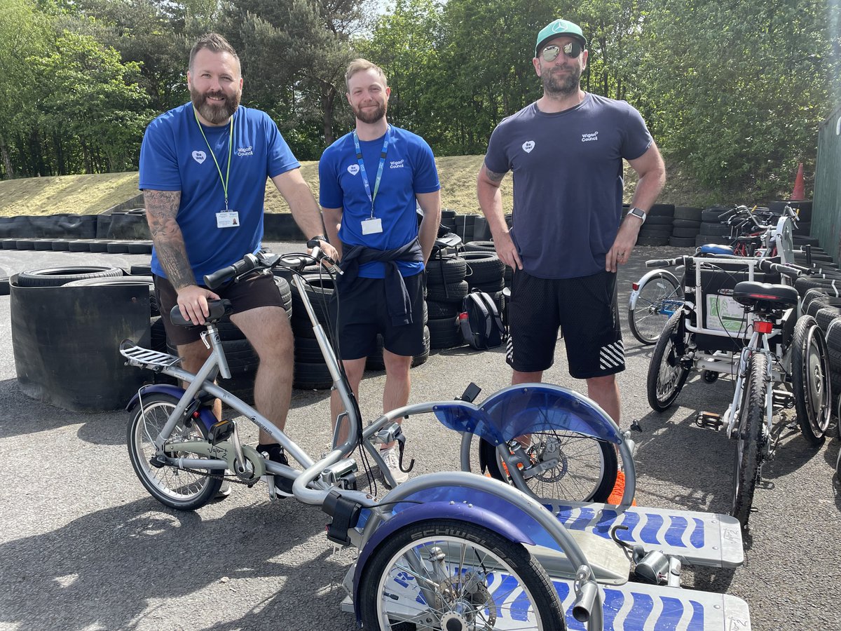 Cycle Three Sisters returns on Tue 7 May & Tue 23 July and, as ever, it'll be an event for everyone... with a whole range of @WfACharity adapted bikes to choose from! ✨ Mark your calendars and find out more at bewellwigan.org/cyclethreesist… #DisabledAccessDay #YouAndSomewhereNew