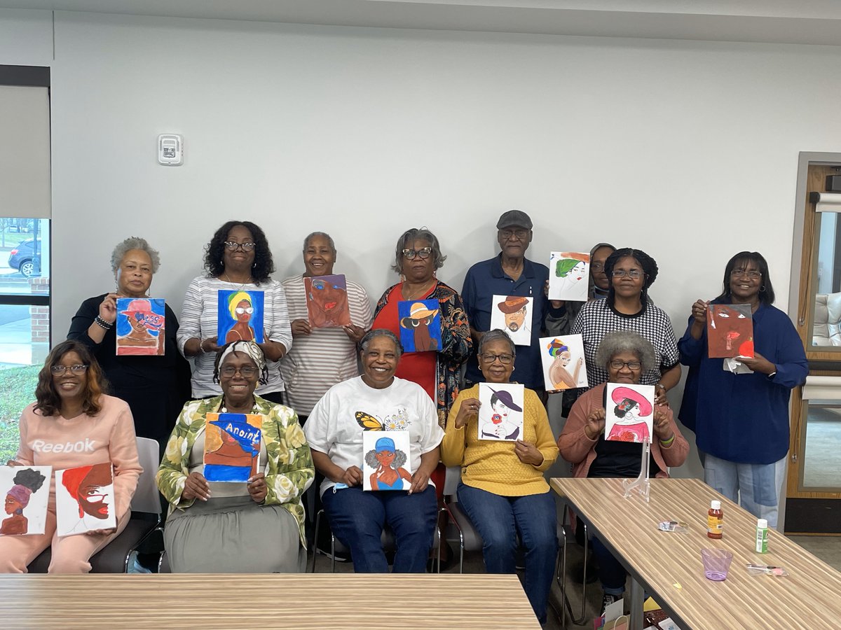 AikenParksRec's tweet image. 🎨✨ The Golden Goodtimers Club tapped into their creativity at our Paint &amp;amp; Sip event this morning at Lessie B. Price Aiken Senior and Youth Center! Swipe to see their masterpieces and the fun they had. 🖌️ #PaintAndSip #GoldenGoodtimers #AikenParksRec