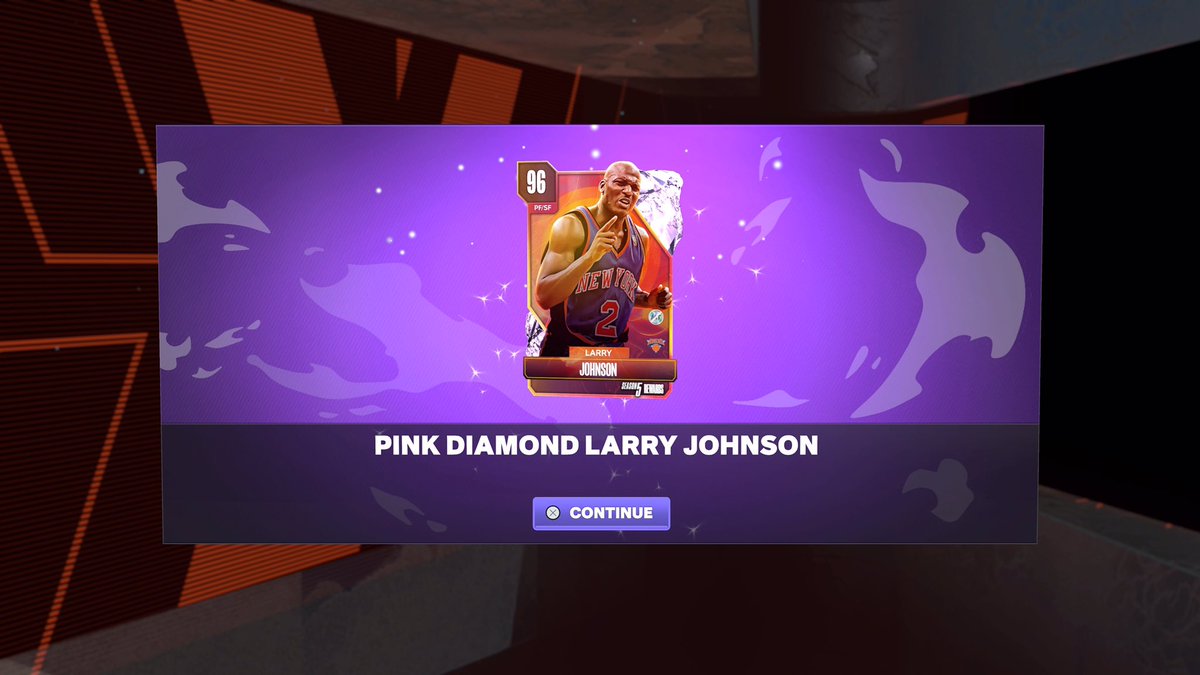 Took me to Level 36 to finally get the Grand Prize from Ascension Board. Welcome to the collection Pink Diamond Larry Johnson. #NBA2K24