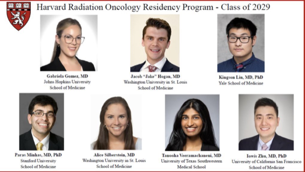 Congratulations to #PDSoros Fellows @LinKingson & @parasmin who both #matched into the Harvard Radiation Oncology Residency Program - @HarvardRadOnc!