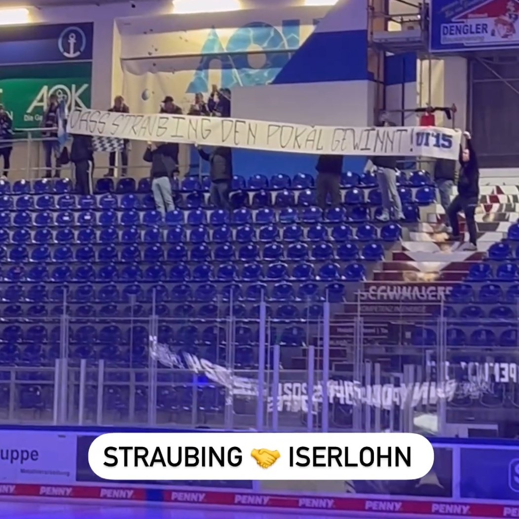 Unterstützung für die Tigers auch von unseren Freunden aus Iserlohn 👏🏻

Straubing 🫱🏻‍🫲🏼 Iserlohn

@straubingtigers | #tigershockey #straubing #pennydel